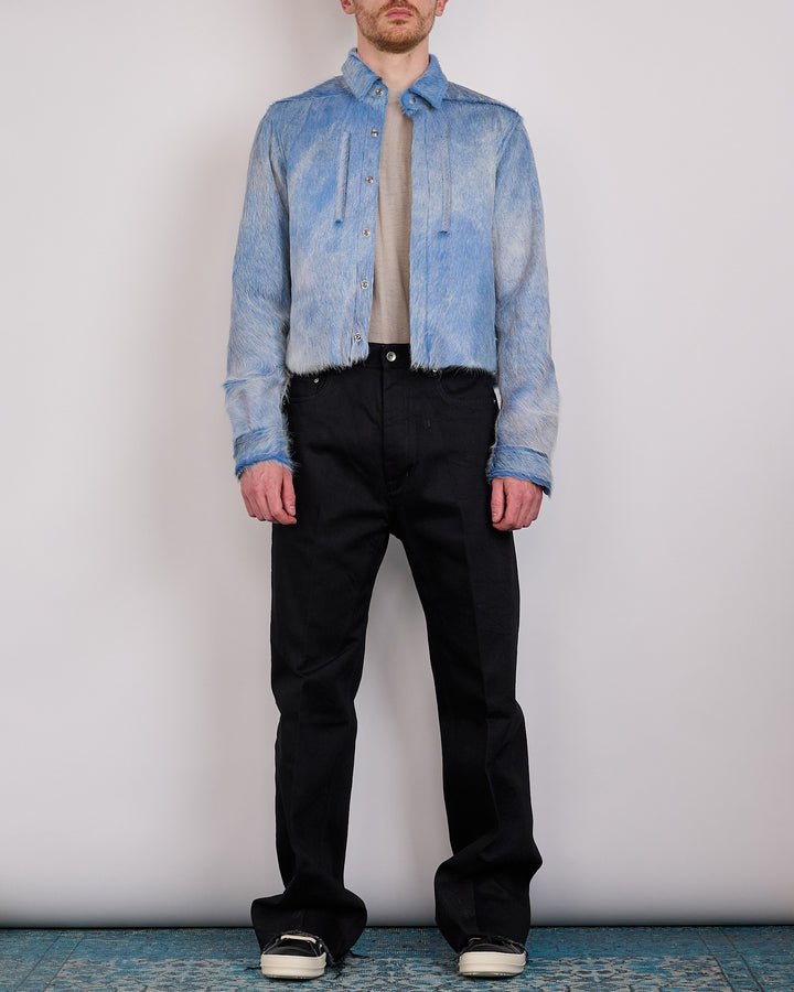 Rick Owens Alice Jacket Corrosion Unshaved Cow Nublu