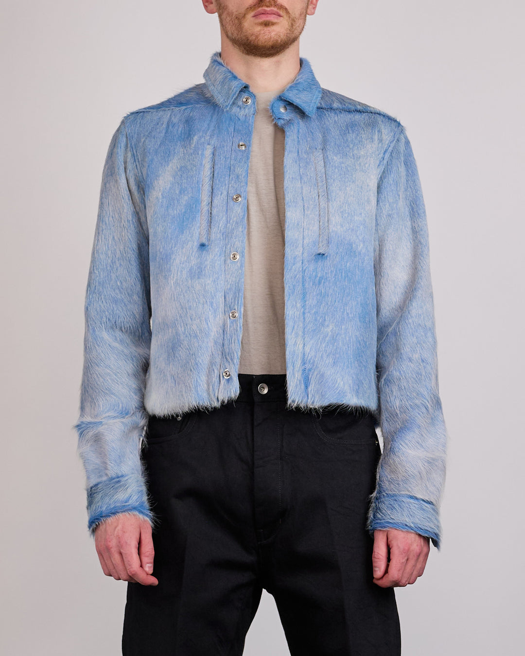 Rick Owens Alice Jacket Corrosion Unshaved Cow Nublu