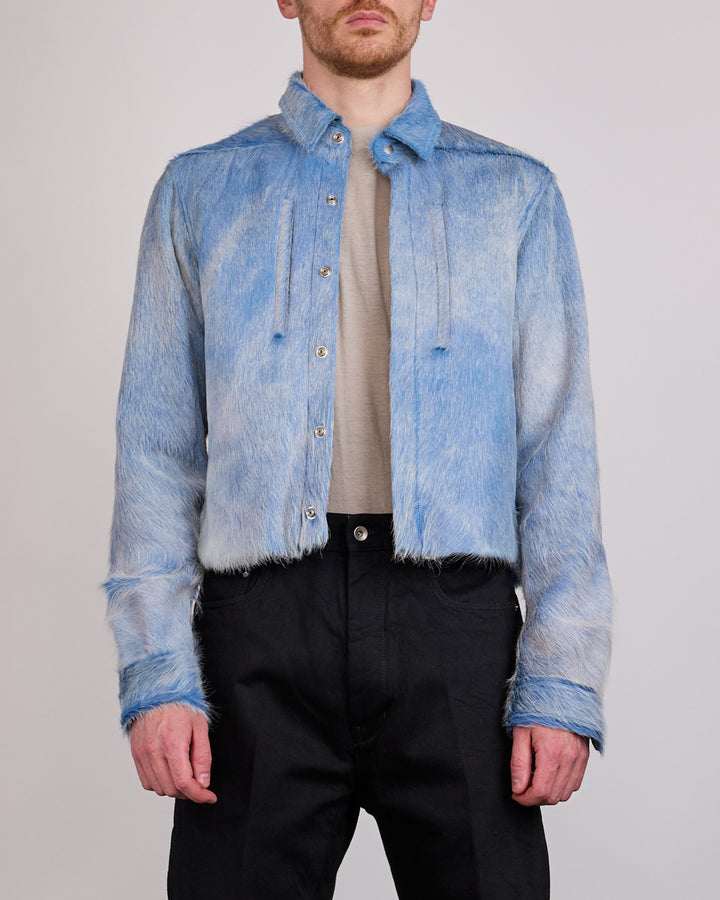 Rick Owens Alice Jacket Corrosion Unshaved Cow Nublu