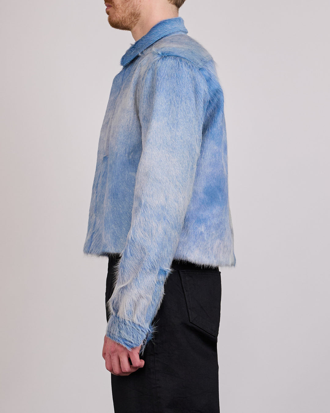 Rick Owens Alice Jacket Corrosion Unshaved Cow Nublu
