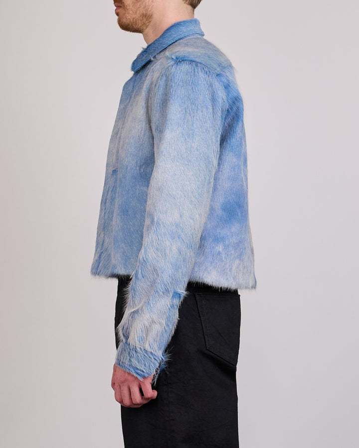 Rick Owens Alice Jacket Corrosion Unshaved Cow Nublu