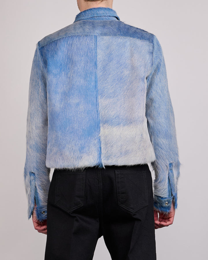 Rick Owens Alice Jacket Corrosion Unshaved Cow Nublu