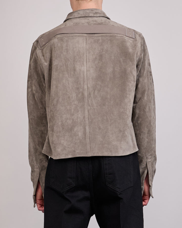 Rick Owens Alice Jacket Indigo Suede Steel