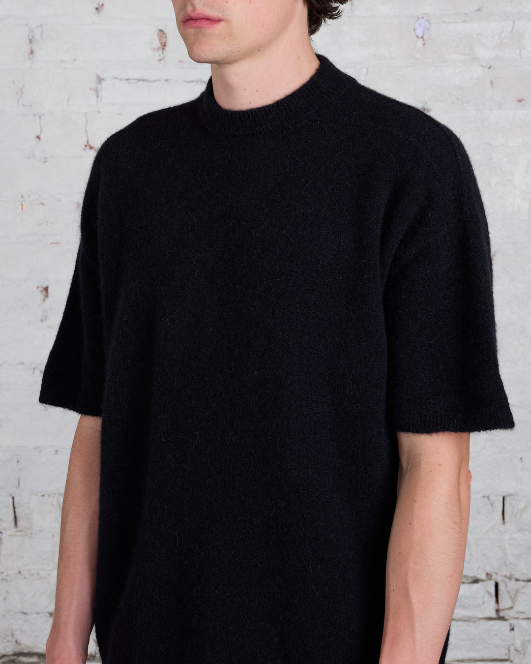 Rick Owens Alpaca Tommy Kit Sweater Black