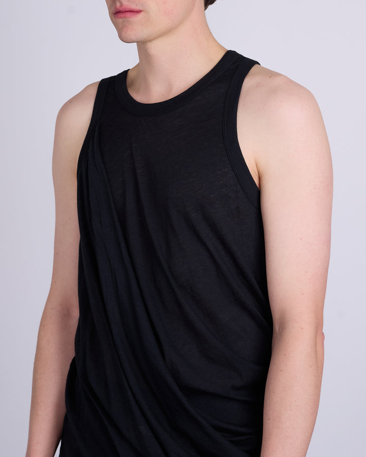 Rick Owens Anthem Tank Unstable Cotton Black