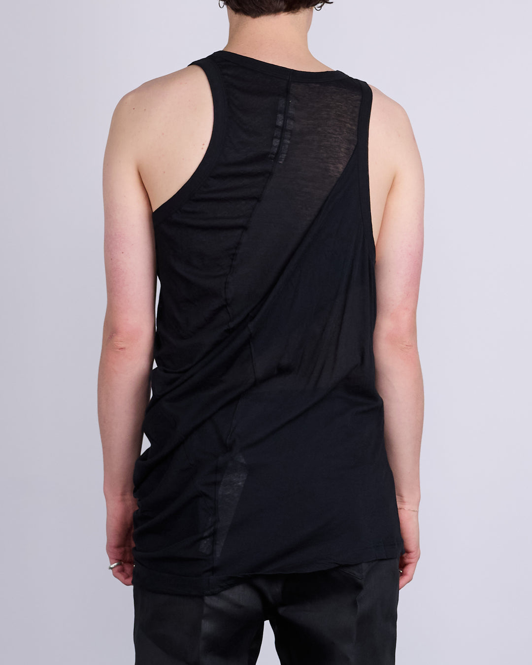 Rick Owens Anthem Tank Unstable Cotton Black