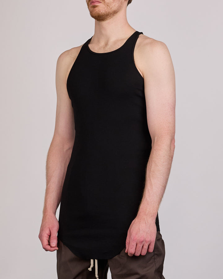 Rick Owens Basic Rib Tank Classic Jersey Black