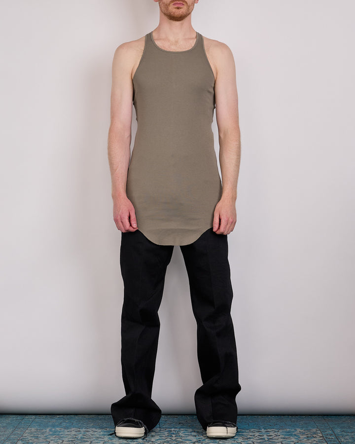 Rick Owens Basic Rib Tank Classic Jersey DrkPearl