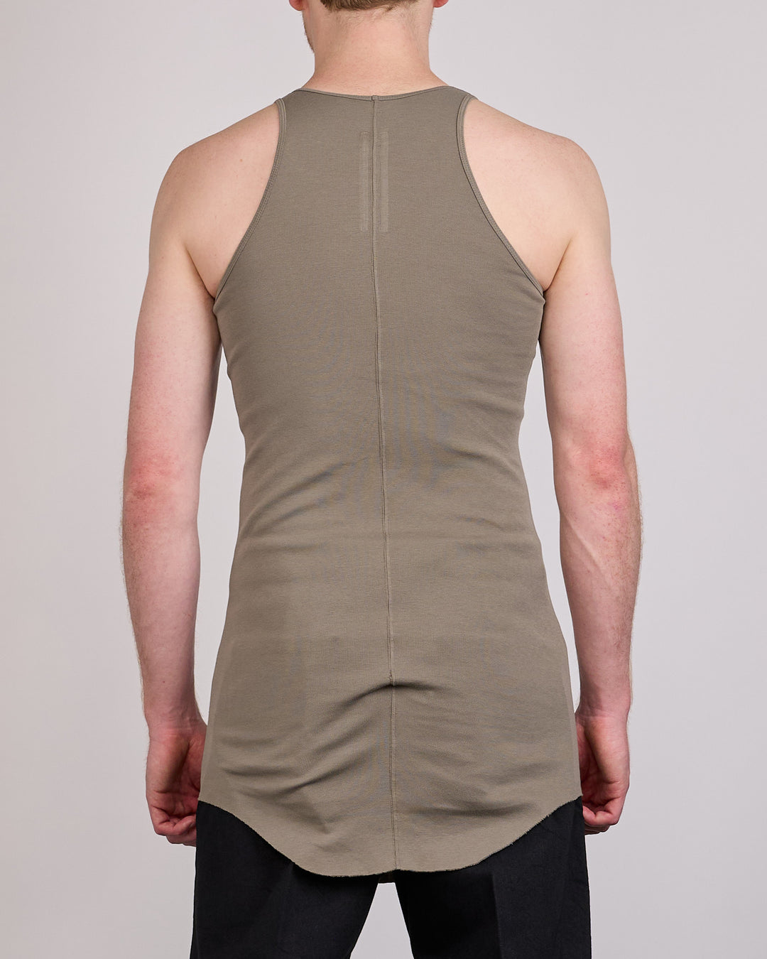 Rick Owens Basic Rib Tank Classic Jersey DrkPearl