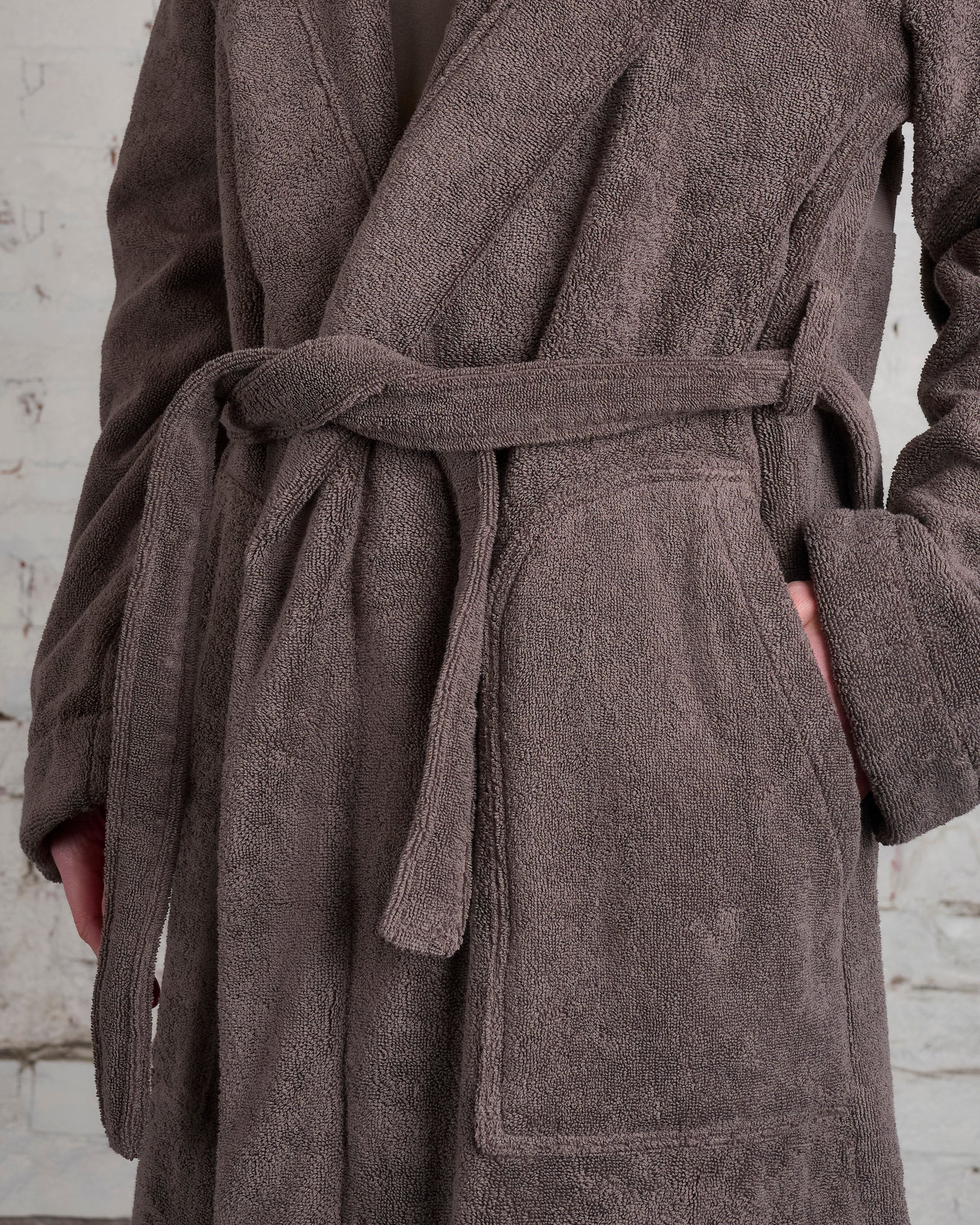 Rick Owens Beach Robe Dust Pearl