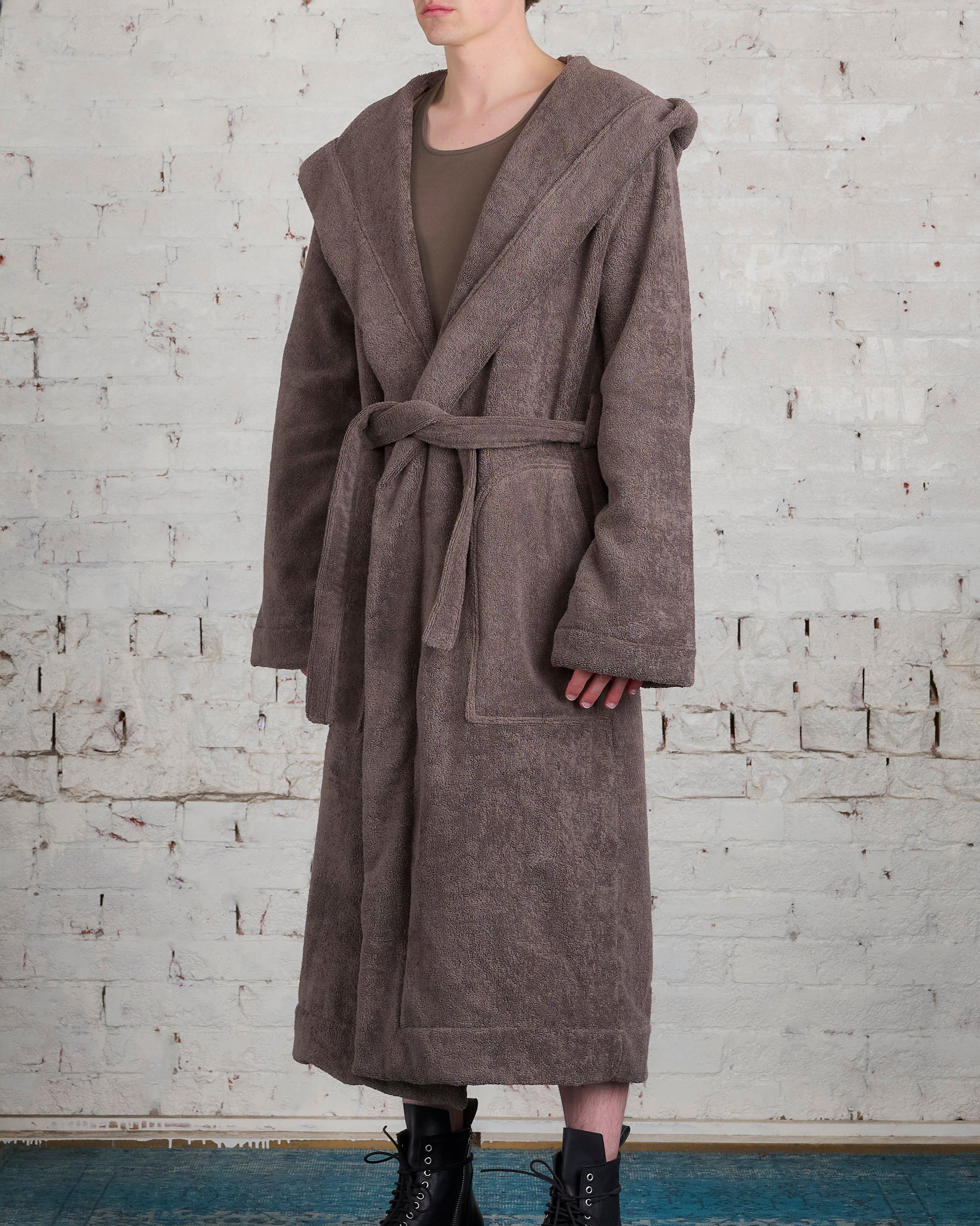 Rick Owens Beach Robe Dust Pearl