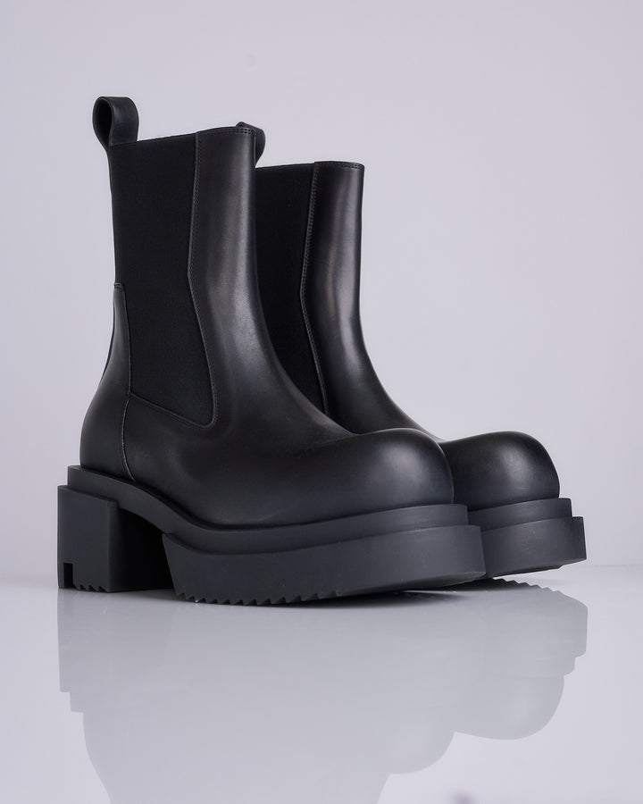 Rick Owens Beatle Bogun Boot Full Grain Black