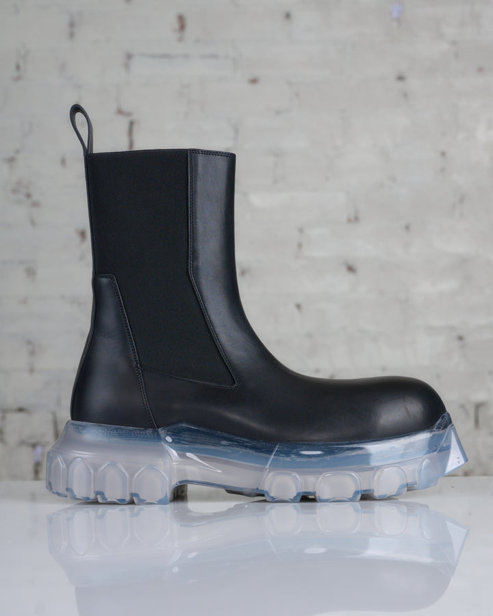 Rick Owens Beatle Bozo Tractor Luxor Boot Black/Clear