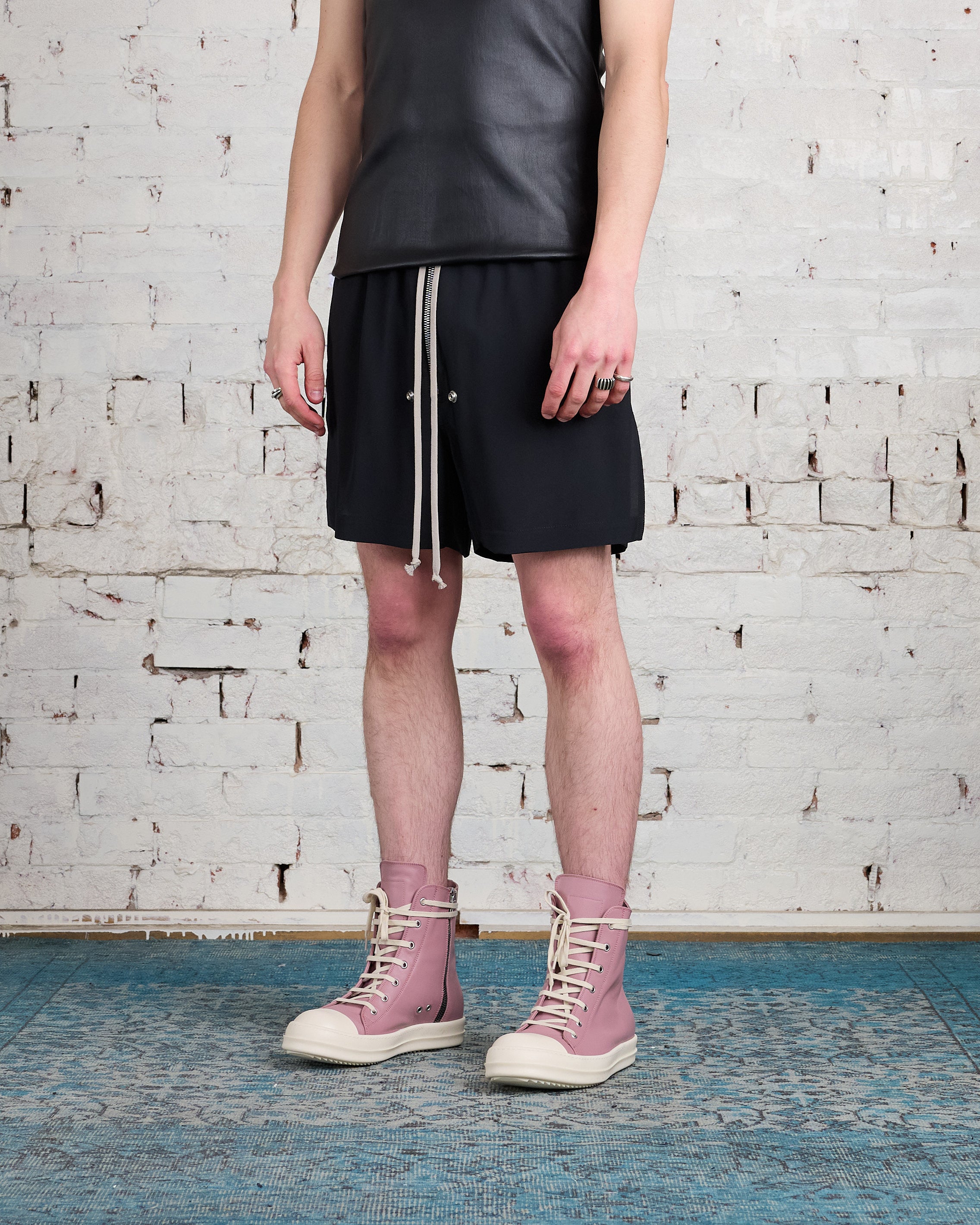 Rick Owens Bela Boxer Short Cocoon Crepe Black – LESS 17