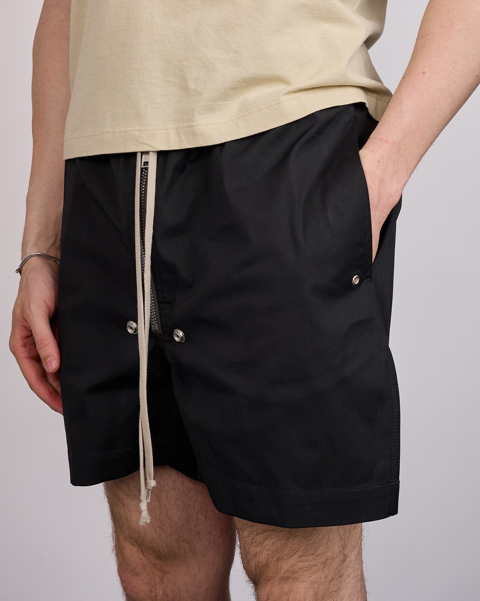 Rick Owens Bela Boxer Short TE Stretch Poplin Black – LESS 17