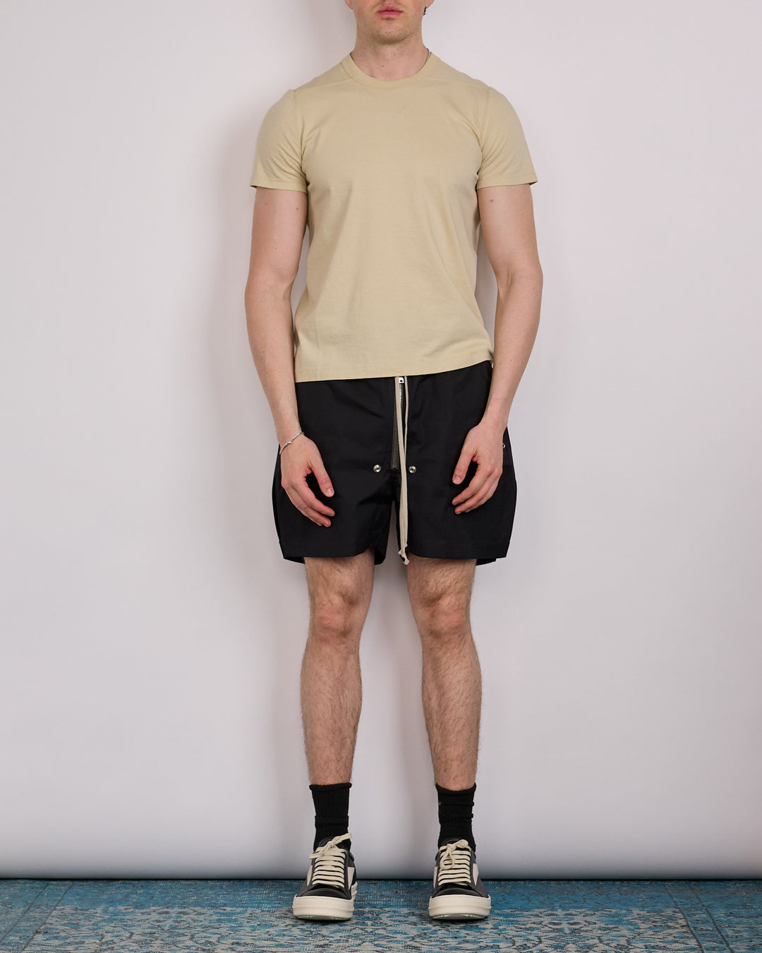 Rick Owens Bela Boxer Short TE Stretch Poplin Black