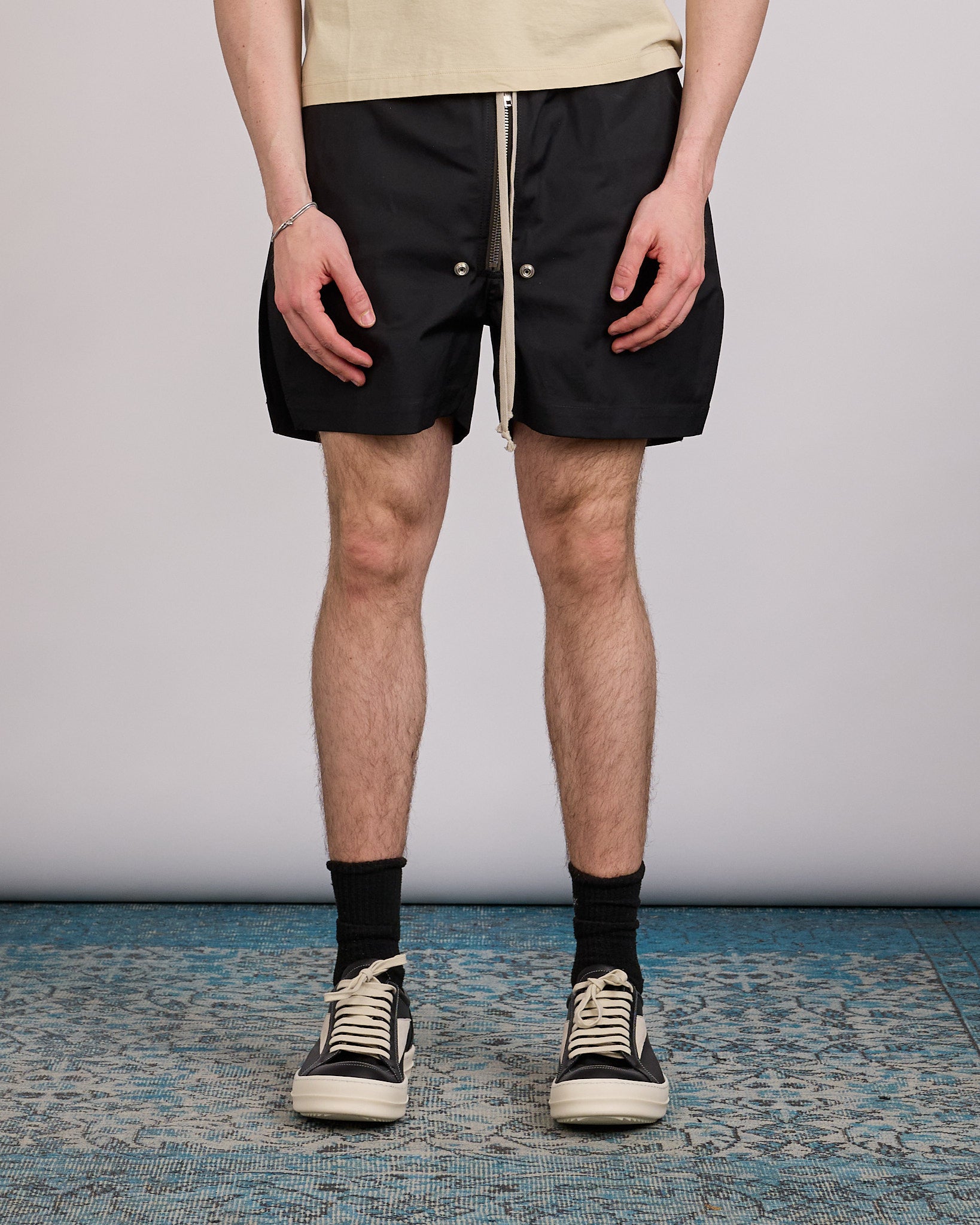 Rick Owens Bela Boxer Short TE Stretch Poplin Black – LESS 17