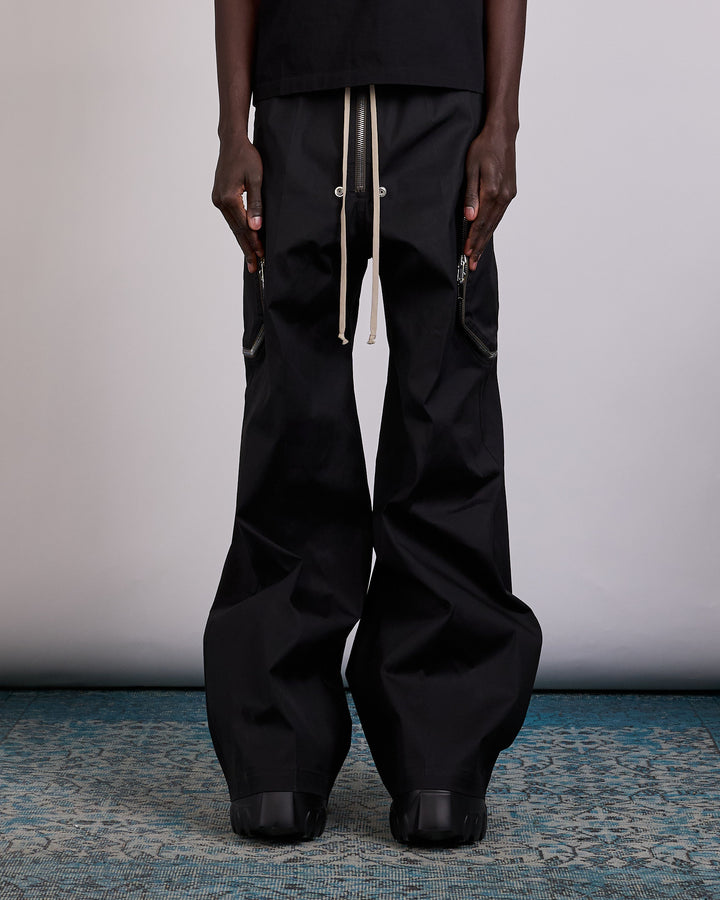 Rick Owens Blixa Bela Cargo Pant TE Stretch Poplin Black