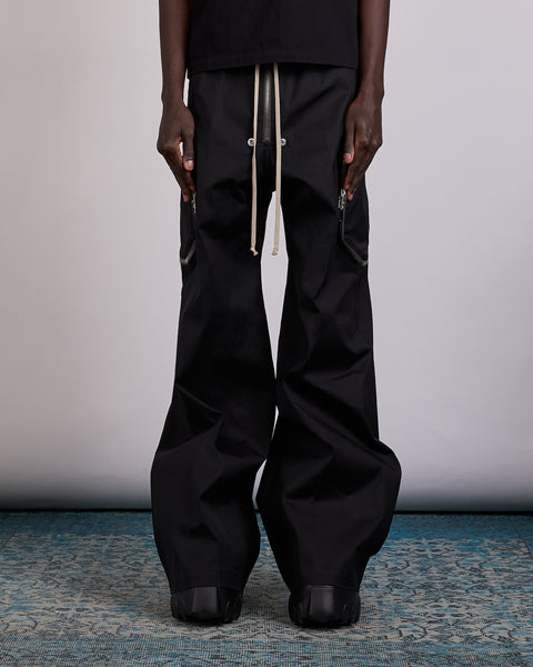 Rick Owens Blixa Bela Cargo Pant TE Stretch Poplin Black – LESS 17
