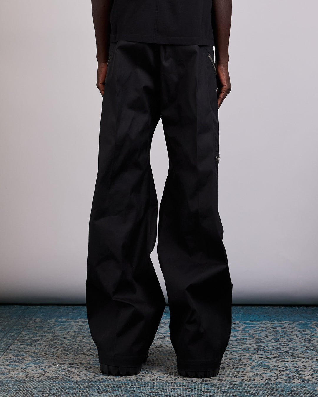 Rick Owens Blixa Bela Cargo Pant TE Stretch Poplin Black