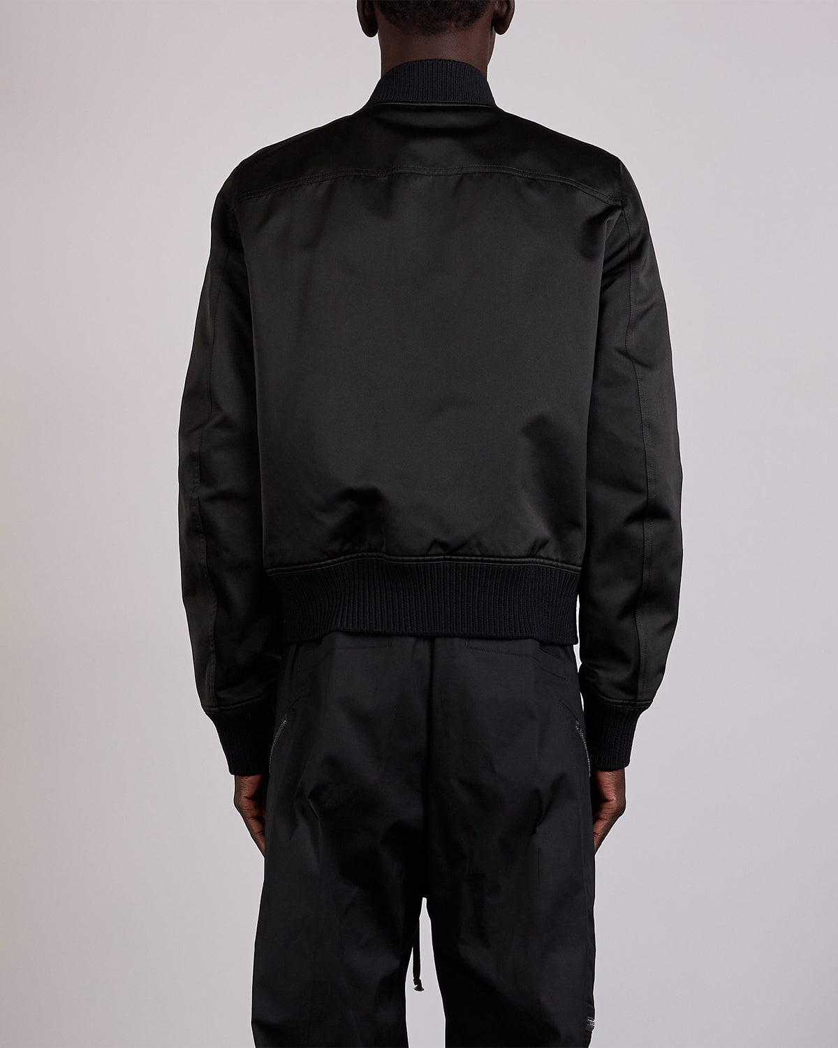 Rick Owens Blixa Flight Jacket Tech Duchesse Black – LESS 17