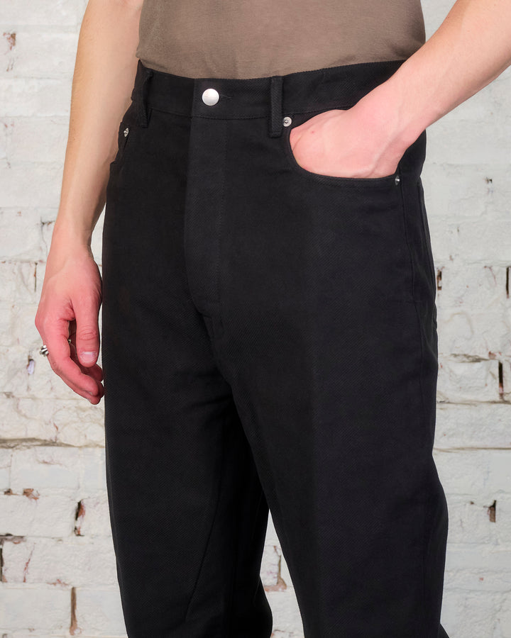 Rick Owens Bolan Bootcut Pant Brushed Heavy Twill Black