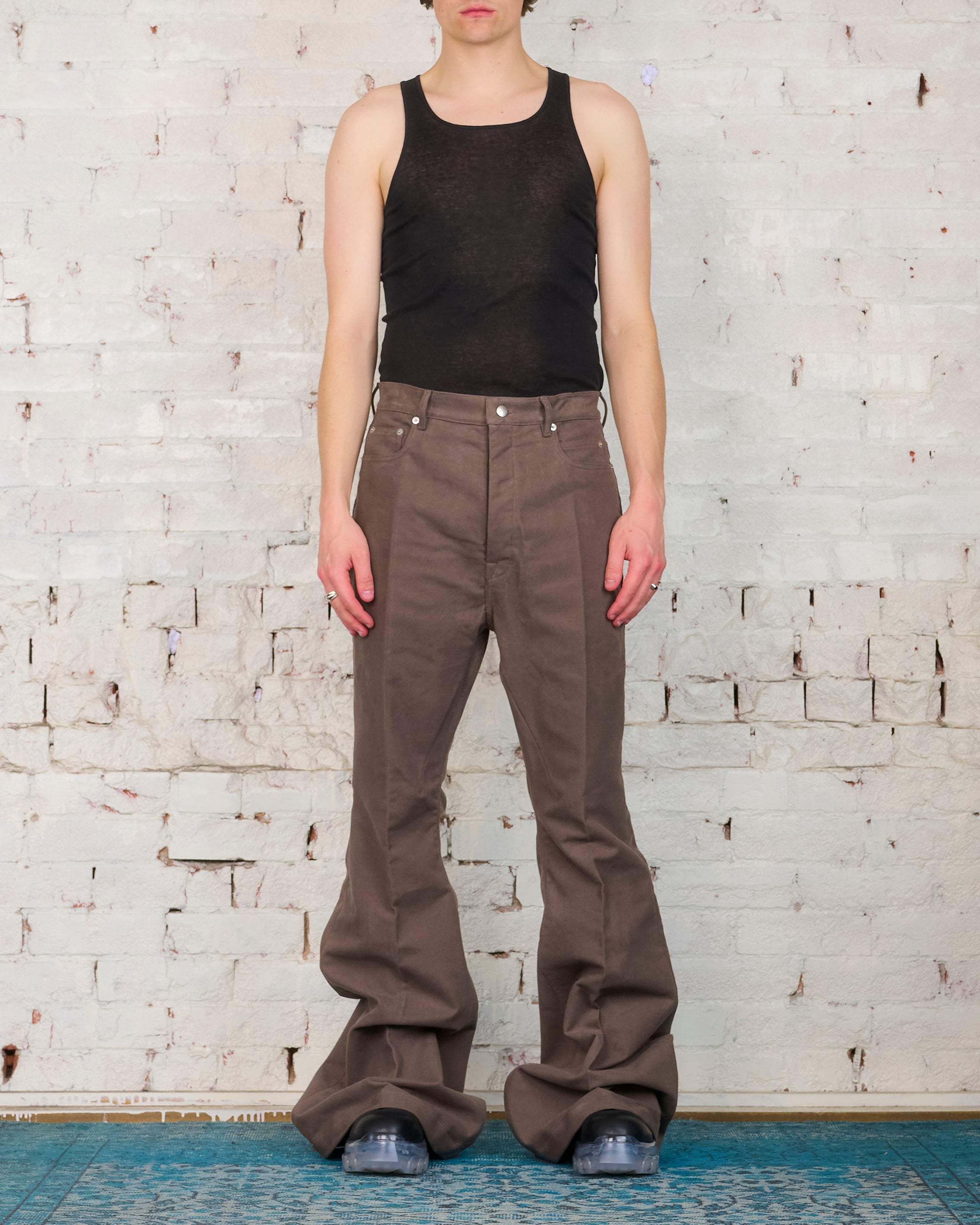 Rick Owens Bolan Bootcut Pant Brushed Heavy Twill Dust