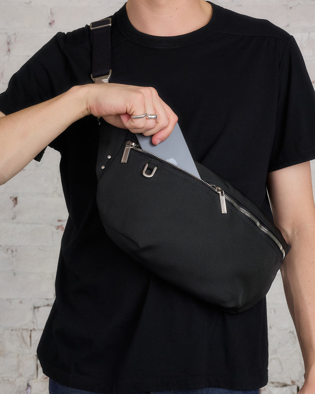 Rick Owens Bonotto Bumbag Heavy Cordura Black