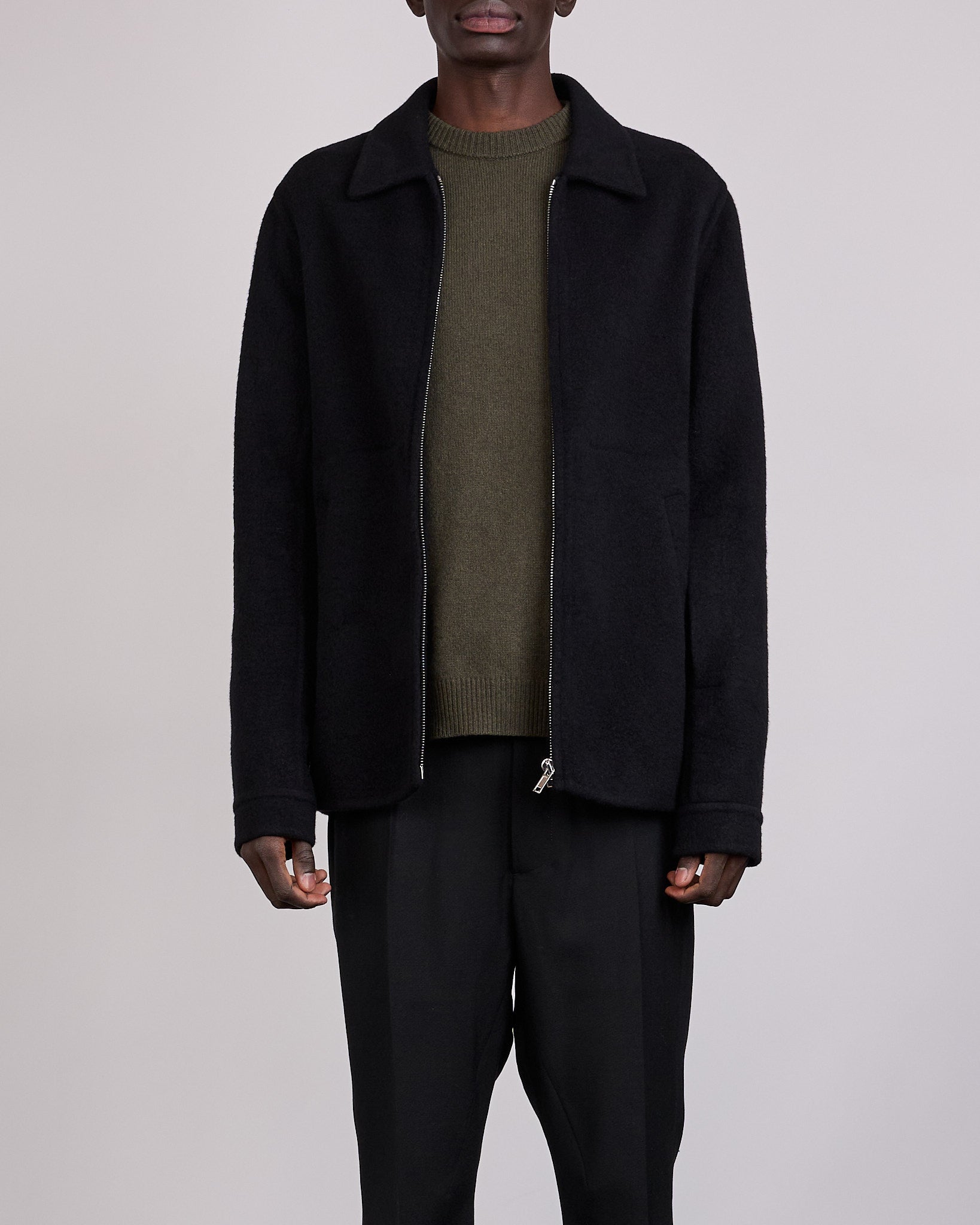 Rick Owens Brad Jacket Double Cashmere Black – LESS 17