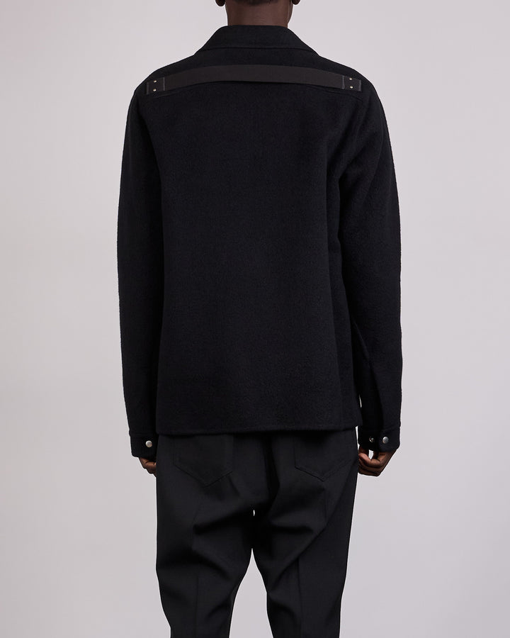 Rick Owens Brad Jacket Double Cashmere Black