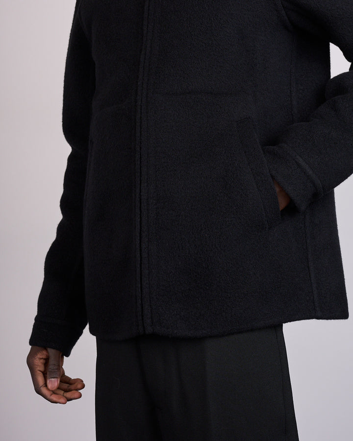 Rick Owens Brad Jacket Double Cashmere Black
