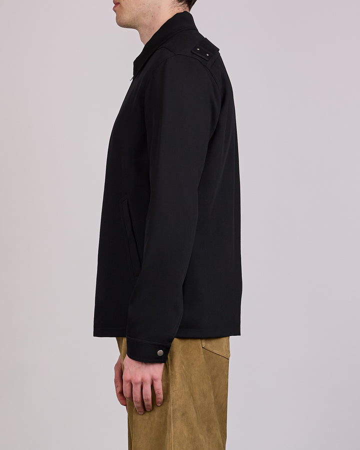 Rick Owens Brad Jacket Twisted Wool Black