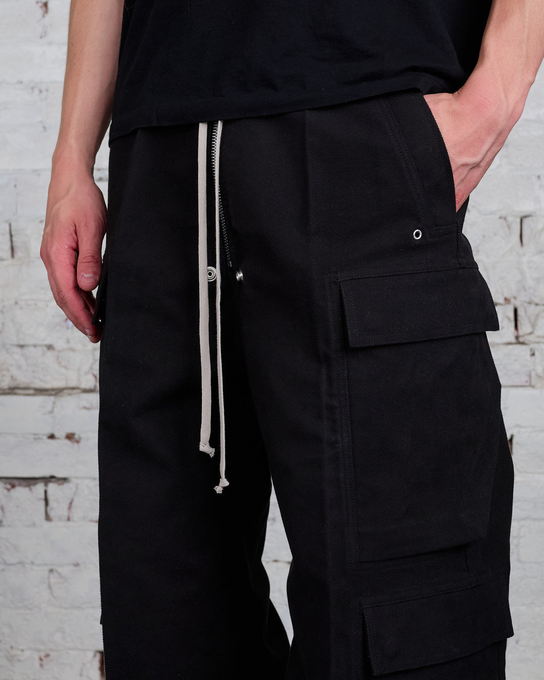 Rick Owens CargoBelas Pant Brushed Heavy Twill Black