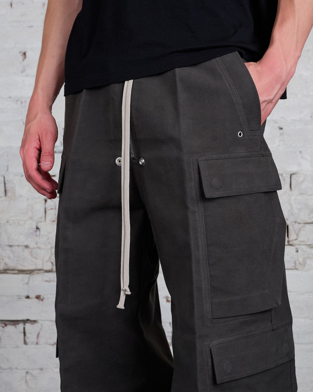 Rick Owens CargoBelas Pant Brushed Heavy Twill Dark Dust