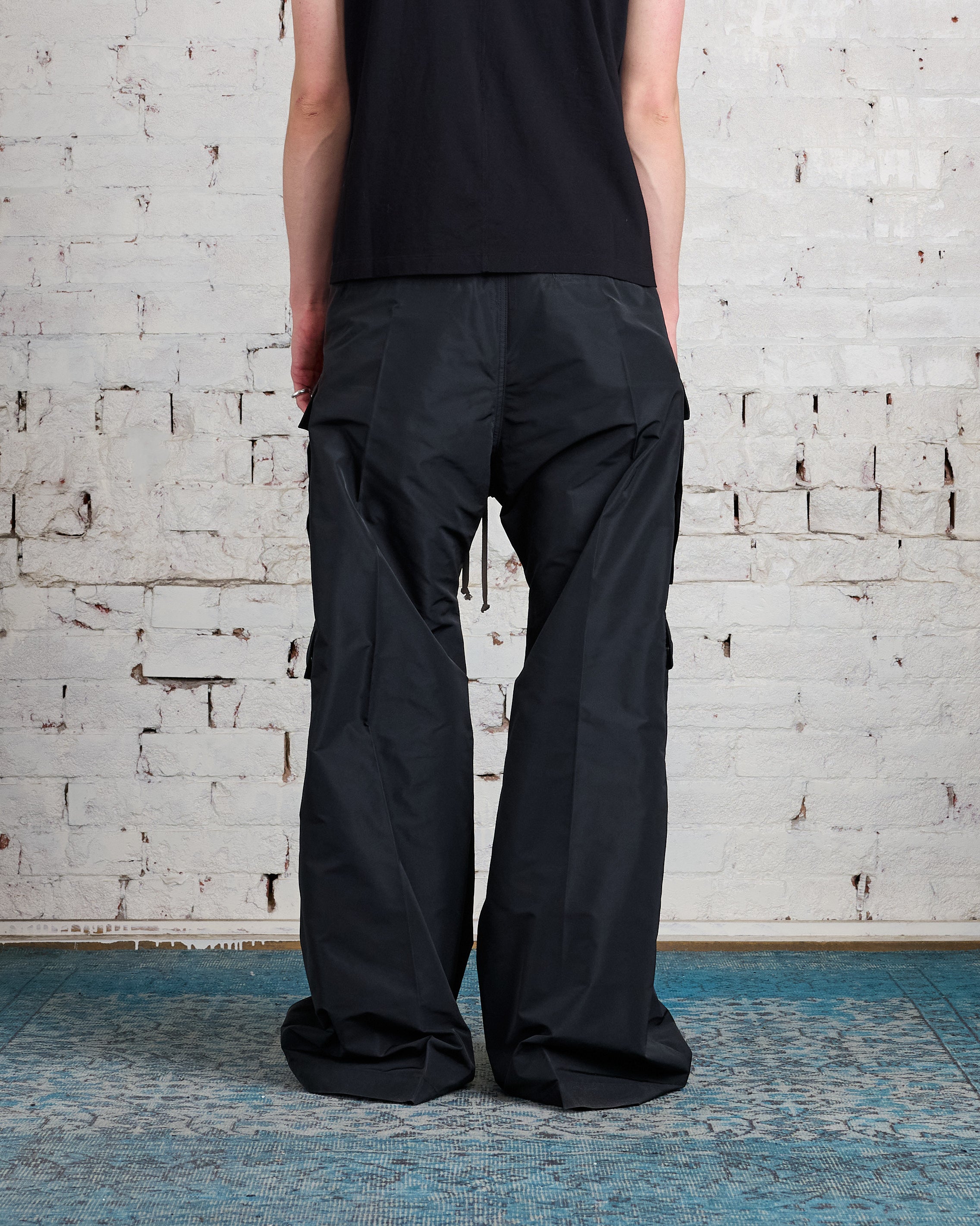 Rick Owens Cargobelas Pant Kinetix Faille Black – LESS 17