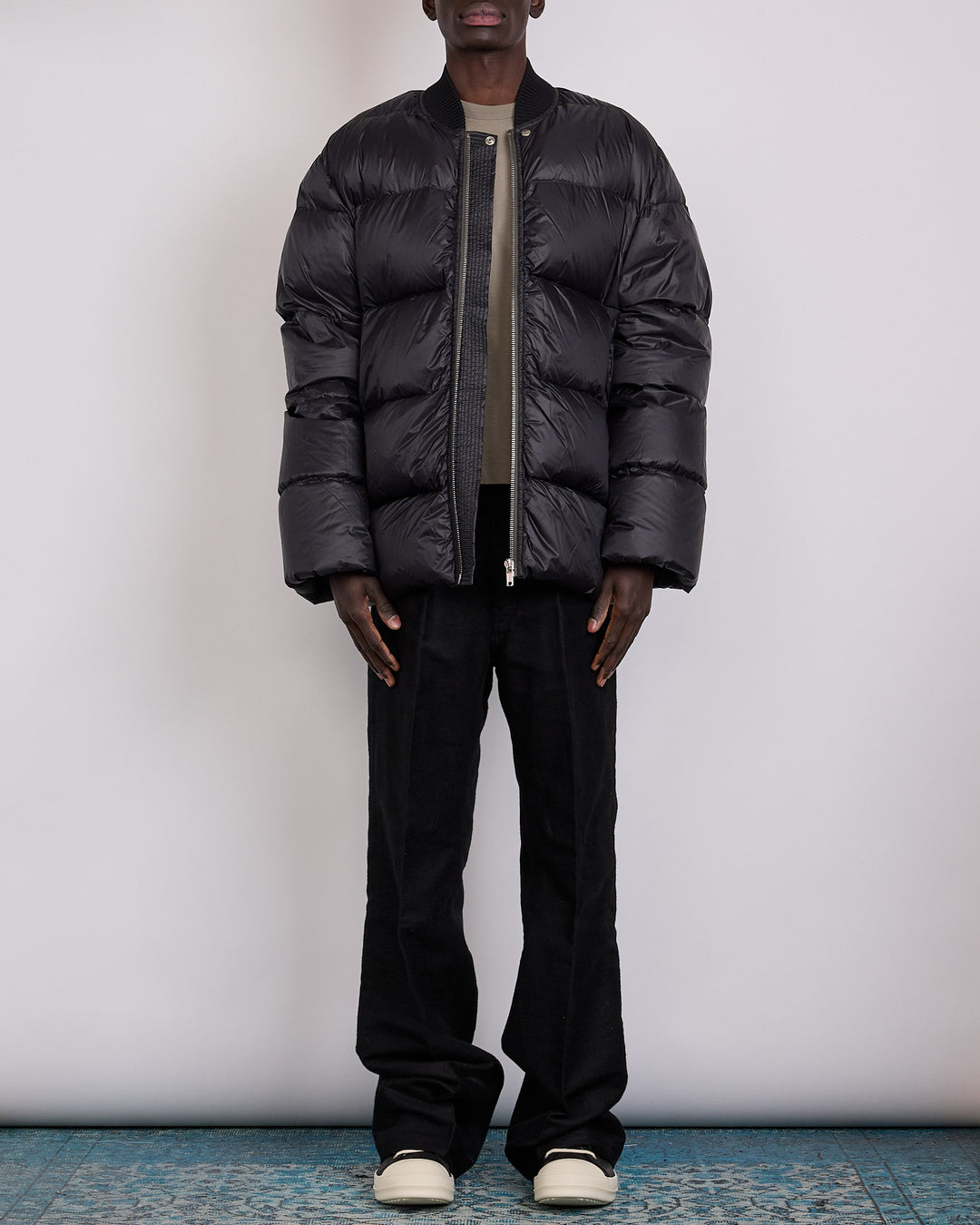 Rick Owens Classic Flight Duvet Jacket Nylon Black