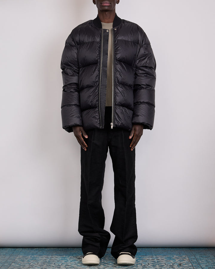Rick Owens Classic Flight Duvet Jacket Nylon Black