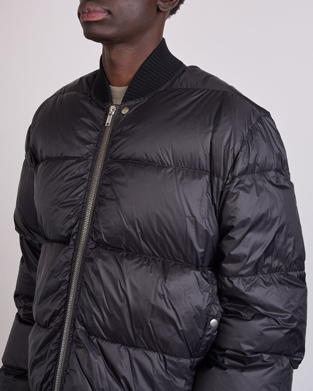 Rick Owens Classic Flight Duvet Jacket Nylon Black