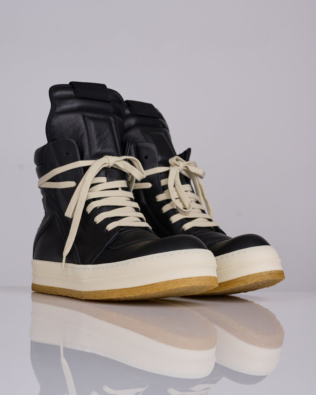 Rick Owens Creep Geobasket Black Milk