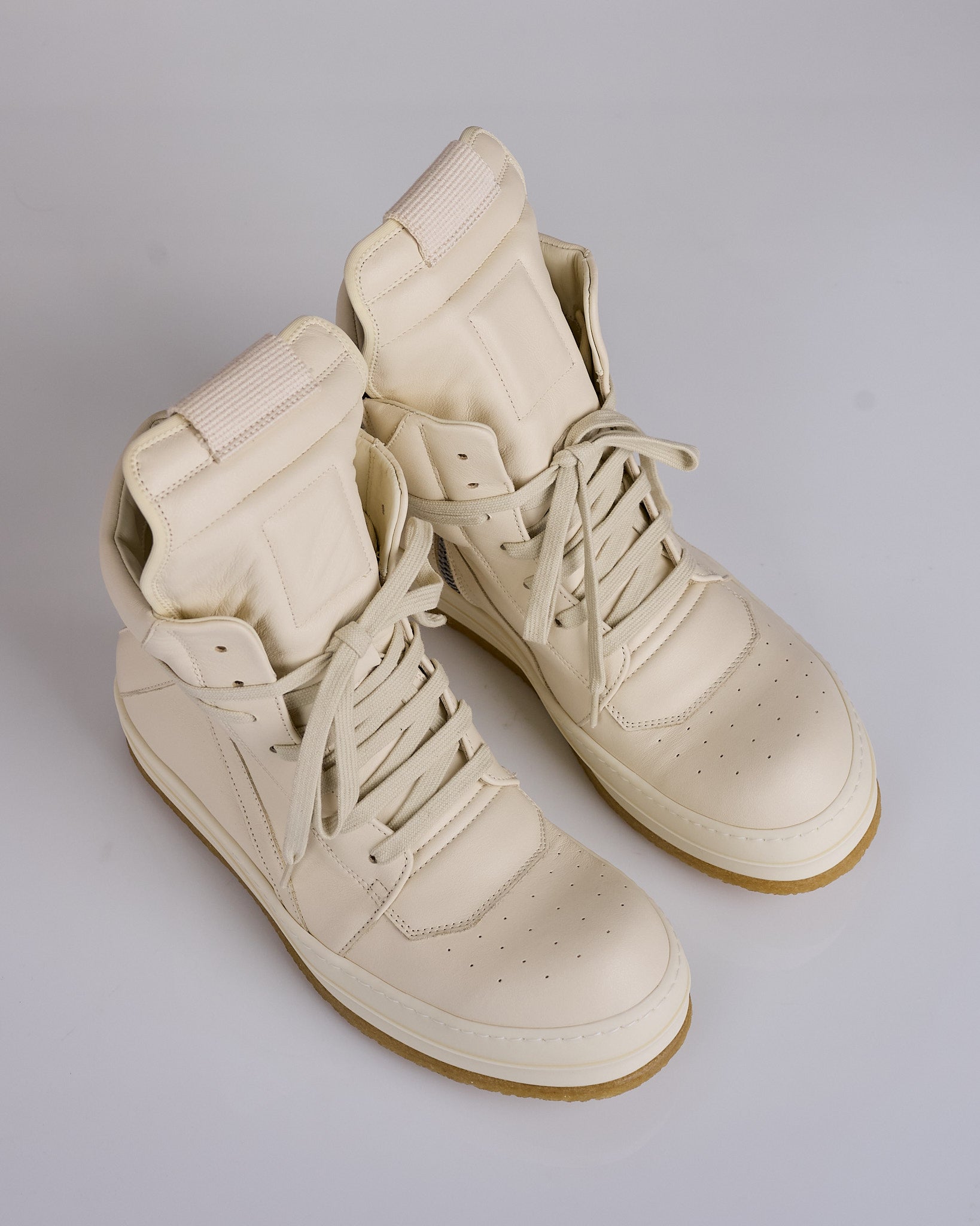 靴 Rick Owens Creep Geobasket 39 Rick Owens Creep Geobasket Black Milk – LESS 17