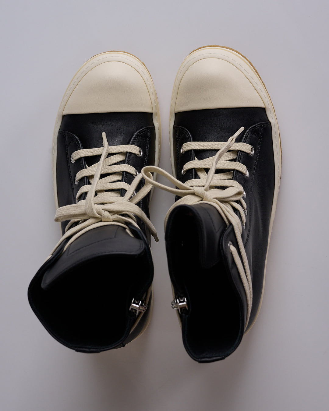 Rick Owens Creep Sneaker Black Milk Milk