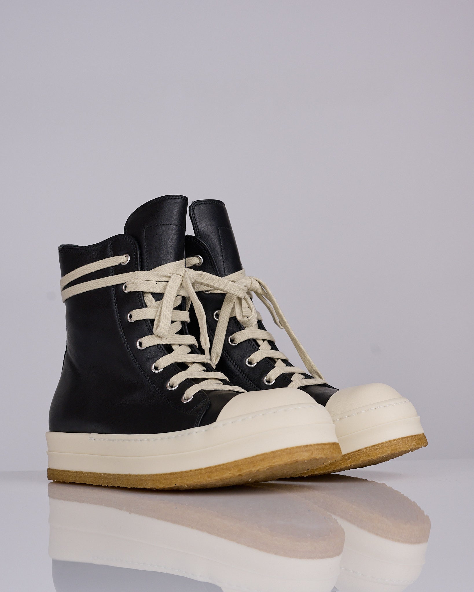 Rick Owens Creep Sneaker Black Milk Milk – LESS 17