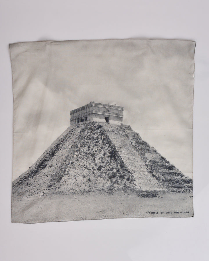 Rick Owens DRKSHDW 53x53 Bandana Photo Temple Black Milk