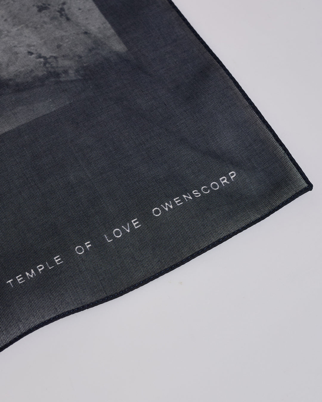 Rick Owens DRKSHDW 53x53 Bandana Piss Black Milk