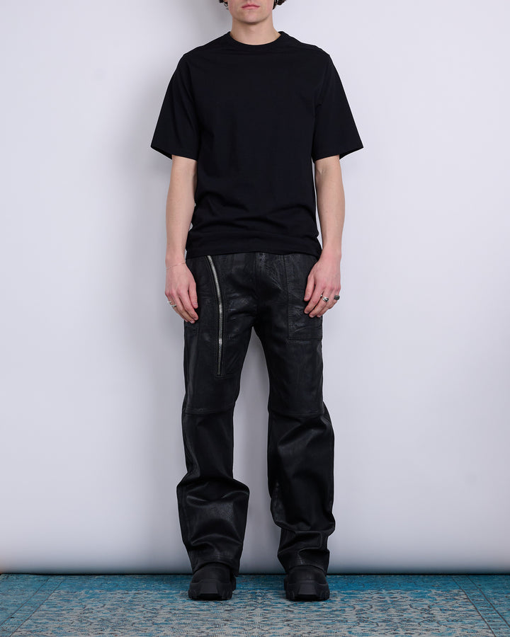 Rick Owens DRKSHDW Aircut Pants Stretch Foil Denim Black