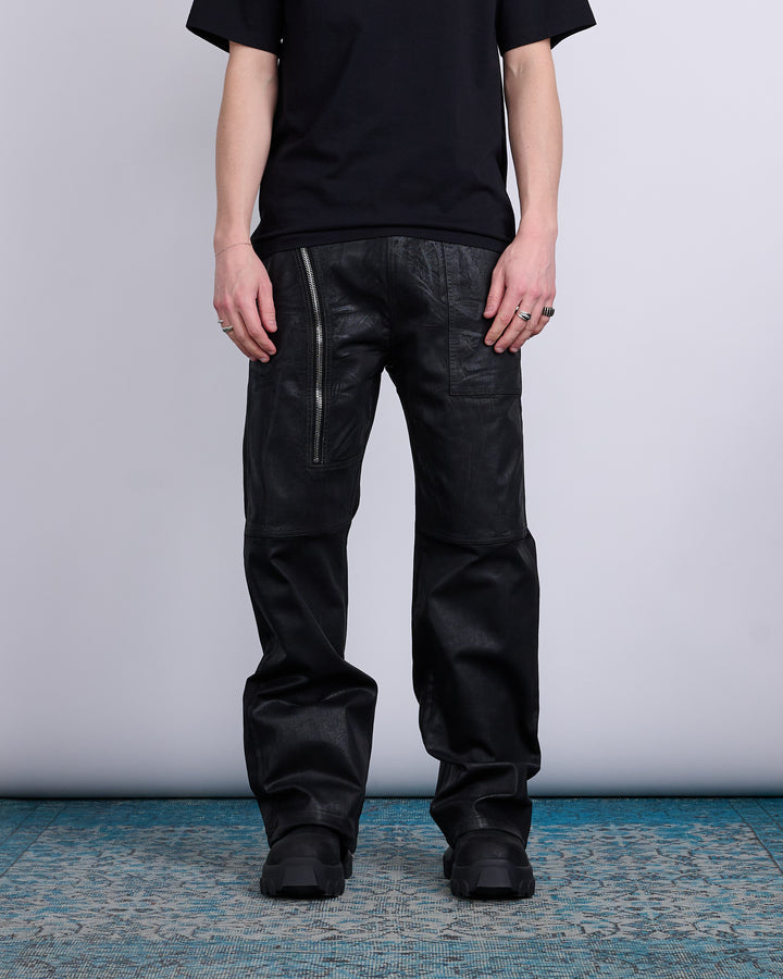 Rick Owens DRKSHDW Aircut Pants Stretch Foil Denim Black