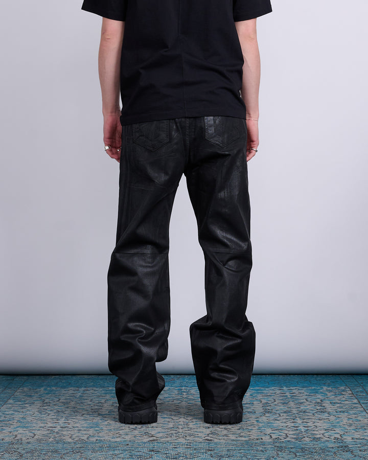 Rick Owens DRKSHDW Aircut Pants Stretch Foil Denim Black