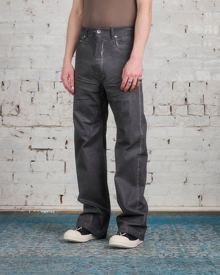 Rick Owens DRKSHDW Baggy Geth Jeans OD Foil Stretch Dk Dust