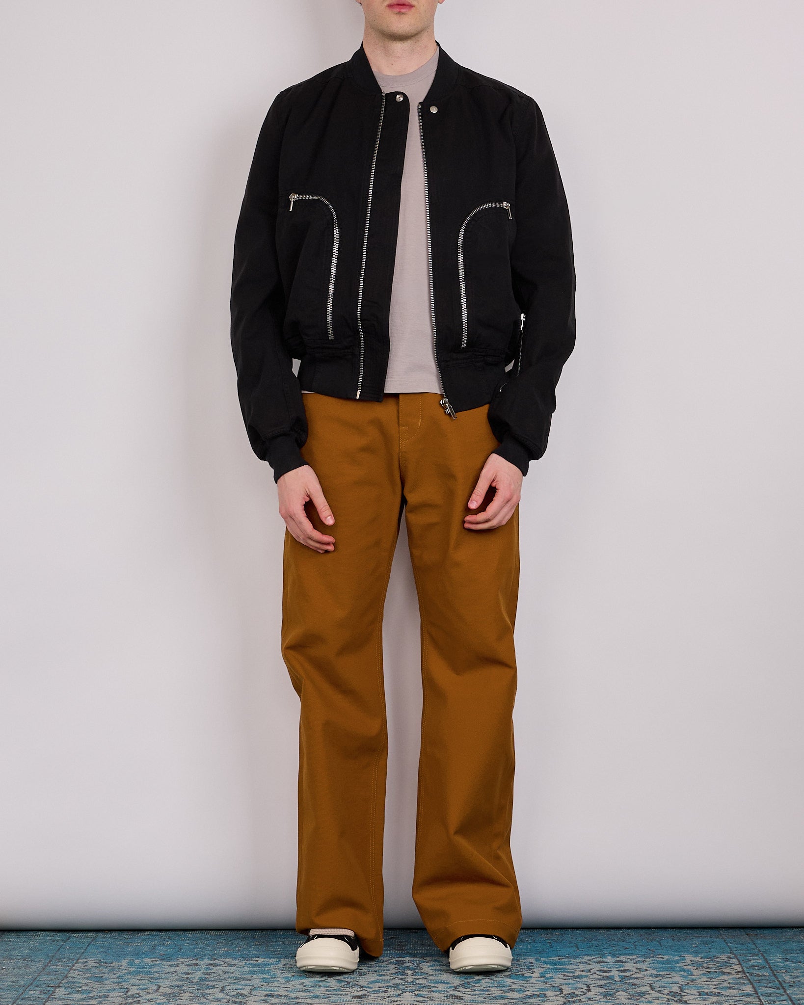 Rick Owens DRKSHDW Bauhaus Flight Jacket Canvas Black – LESS 17