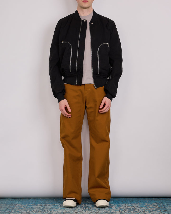 Rick Owens DRKSHDW Bauhaus Flight Jacket Canvas Black